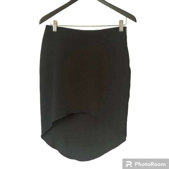 OAK + FORT BLACK MIDI length skirt short in front short Maxi skirt Medium classy - Picture 1 of 8